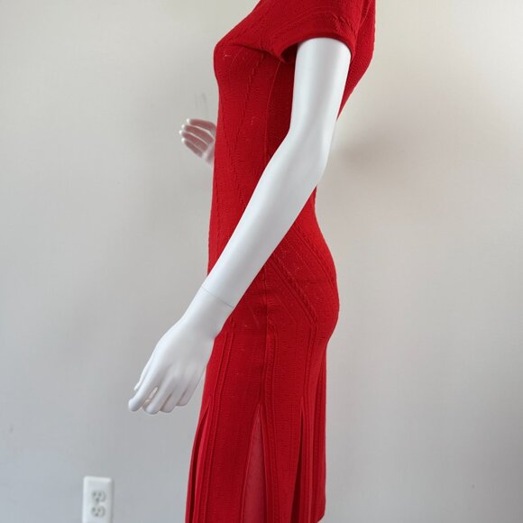 Roberto Cavalli Red Knit Dress - Picture 6 of 9